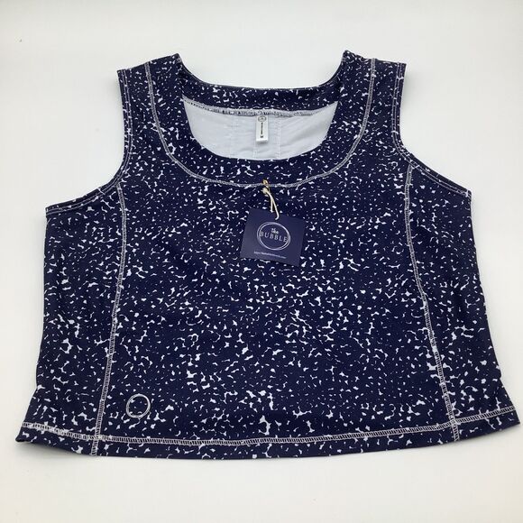 The Bubble Womens Lexi‎ Crop Top Blue Size Medium NWT - Picture 1 of 10